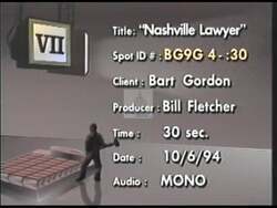 ["The 1994 TV ad for Democratic presidential candidate Gordon Gordon features various scenes of Nashville lawyer Steve Gill discussing economic policies. Gill appears dismissive and out of touch, particularly in his opposition to minimum wage hikes and college grants. The ad portrays him as disconnected from the needs of the middle class."]