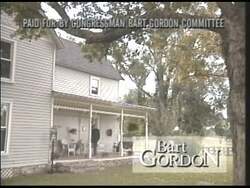 ["In the 1994 political TV ad, Democratic candidate Bart Gordon projects confidence and sincerity while seated in an office-like setting. Addressing the camera directly, he advocates passionately for community-focused policies. The ad underscores his commitment to public service and highlights his political achievements, aiming to resonate with residents' communal interests."]