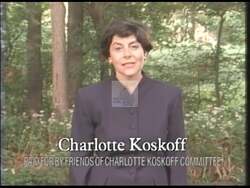 ["In Charlotte Koskoff's 1998 political ad, Nancy Johnson is repeatedly accused of dishonesty and promoting self-interest legislation, leading to job losses. The ad capitalizes on these criticisms, portraying Johnson as desperate to cling to power in Washington. Through scenes illustrating these accusations, Koskoff's campaign seeks to discredit Johnson's record."]