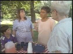 ["The political TV ad for Eleanor Jordan's 2000 presidential campaign emphasizes her strong advocacy for raising the minimum wage, contrasting her position with opponent Ann Northup's opposing votes. Featuring scenes of Jordan passionately engaging with workers and supporters at various venues, the ad portrays her as empathetic and committed to economic fairness."]