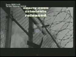 ["In the 2002 Republican political ad against Darryl Roberts, portrayed in a bleak setting, distressing scenes unfold accusing him of advocating for legislation that led to early criminal releases. The ad���������s tone is foreboding, underscored with critical text and imagery hinting at Roberts��������� alleged role in compromising public safety."]