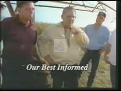 ["In the 2002 political TV ad for Bill Janklow, scenes portrayed him as a strong, knowledgeable leader suited for challenging times. The ad emphasized his ability to engage and address important national issues earnestly, showcasing his conversations with concerned citizens and a direct appeal for constituency support in Congress."]
