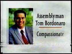 ["In his 1998 presidential campaign ad, Republican Tom Bordonaro emphasized robust education reform and strict border security as he addressed supportive crowds at various rallies. The ad portrayed Bordonaro as a decisive leader, underscoring his commitment to conservative values and legislative priorities, while highlighting enthusiastic public support at political gatherings."]