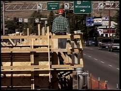 ["In the 1996 presidential campaign ad, Republican Rick Hill emphasizes his dedication to Montana's economic growth and environmental preservation. Featuring scenes of Hill speaking confidently in various settings, including office spaces, scenic landscapes, and local businesses, the ad showcases his commitment to balance economic development with environmental care, projecting an image of a capable and understanding leader for Montana."]