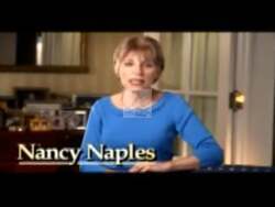 ["The 2004 political TV ad for Republican Nancy Naples focused on reinforcing her commitment to strengthening the economy and security of western New York. Standing at a podium, with American flags in the backdrop, Naples discussed her dedication to job creation, homeland security, and safeguarding social security, projecting confidence and seriousness about her future plans."]