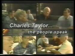 ["The 2000 presidential campaign ad for Republican Charles Hart Taylor emphasizes his commitment to enhancing education in Western North Carolina. It highlights his successful efforts in securing funding for technology, including computers and training for both teachers and students, showcasing Taylor's dedication to improving educational resources and support in his region."]