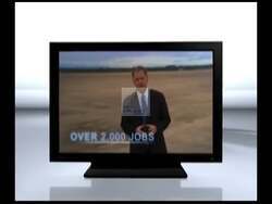 ["In the 2009 campaign ad, Republican candidate Dede Scozzafava addresses the camera, critiquing her opponent Bill Owens' job creation claims and labeling them dishonest. Scenes include Scozzafava discussing political issues and an office setting, interspersed with negative representations of Owens and contrasting text overlays showcasing her rebuttals and accusations."]