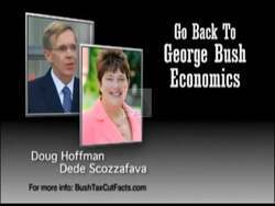 ["In his 2009 campaign ad, Democratic candidate Bill Owens strongly criticizes his opponents for supporting George Bush's tax policies while promoting his own plan focused on clean energy and local job creation. The ad contrasts these approaches, emphasizing Owens's commitment to innovative job strategies and economic policies that prioritize local workers and sustainable practices."]