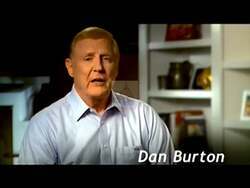 ["In his 2010 presidential campaign ad, Republican Dan Burton strongly criticizes liberal policies and government spending. Addressing the camera in various settings, including before the Capitol and an office, Burton emphasizes conservative values and fiscal responsibility. He frequently targets Nancy Pelosi, highlighting his stark opposition to the Democratic agenda."]