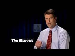 ["In the 2010 presidential campaign ad, Republican candidate Tim Burns speaks directly to the camera across various scenes, articulating his conservative stance against high government spending and taxes. Positioned confidently, Burns critiques opponent Mark Kritz's policies, contrasts their policy views, and earnestly solicits votes, affirming his own convictions against government policies."]