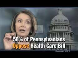 ["In the 2010 GOP presidential campaign ad, Republican candidate Nan Pro-Republican Vote criticizes Mark Kritz���������s support for a controversial health care bill. The ad features multiple unflattering depictions and critical captions about Kritz, highlighting his disregard for voter opposition and alleging that his priorities could endanger the economy and jobs."]