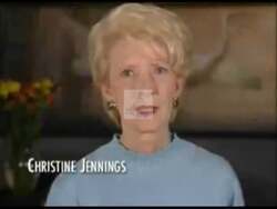 ["In her 2008 presidential campaign ad, Christine Jennings ardently addresses economic concerns and criticizes her opponent's fiscal policies. Using various backdrops such as offices and podiums, and occasionally framed by an American flag, Jennings advocates for economic reforms and better family-focused financial priorities, promising an emphasis on reducing wasteful spending."]