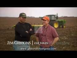 ["In the 2010 campaign ad for Republican Jim Gibbons, various scenes depict Gibbons in warm, familial settings, emphasizing his commitment to family values and community leadership. Throughout the ad, Gibbons is shown engaging with both his family and constituents, discussing values and goals, thereby underscoring his dedication to genuine, heartfelt leadership."]