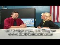 ["In a political TV ad for the 2008 presidential campaign, journalist Millie Taylor interviews Democratic candidate Chris Gramazio at Democratic Headquarters on various issues concerning Arizona���������s District 6. The discussions focus on state politics and address challenges and solutions pertinent to the middle class, highlighting Gramazio's vision and plans for the state."]