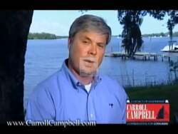 ["In the 2010 presidential campaign ad, Republican candidate Carroll A. Campbell passionately advocates for fiscal responsibility, emphasizing job creation and national debt reduction. She criticizes current government spending and policies while appealing for support to implement her plans, clearly positioning herself as a champion of economic reform under the banner ���������Creating Jobs, Balancing Budget.���������"]