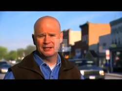 ["In the 2010 political TV ad, Republican candidate Blake Curd campaigns for Congress with a focus on conservative values and political change. He appears in various settings, including outdoors and against American flags, emphasizing his opposition to Washington's mismanagement and governmental overspending. His serious demeanor and military uniform underscore his determination and patriotic appeal."]