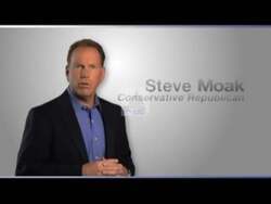 ["In his 2010 presidential campaign ad, Republican Steve Moak highlights his business acumen and firm political beliefs. Standing confidently in various settings, including by the U.S. border fence and an office, Moak emphasizes his commitment to border security, opposition to ObamaCare, and a balanced budget. He presents an earnest dedication to political accountability and promises economic growth."]