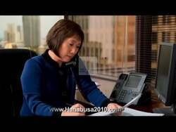 ["In her 2010 presidential campaign ad, Democratic Party candidate Colleen Hanabusa confidently advocates for stringent financial and economic reforms. The ad features her in various professional settings, emphasizing her commitment to accountability and leadership. Throughout, Hanabusa is portrayed as a determined reformer, using slogans and patriotic imagery to underline her dedication to holding Wall Street accountable."]