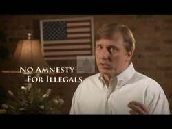 ["In a 2010 political TV ad, Republican candidate John Fleming directly addresses voters, confidently emphasizing his firm pro-life stance, strict anti-illegal immigration policies, and commitment to local job creation. Throughout the ad, Fleming maintains a serious and sincere demeanor, reiterating his political experience and dedication to community issues."]