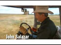 ["In his 2010 presidential campaign ad, Democratic candidate John Salazar emphasizes his deep ties to rural Colorado. Throughout the ad, Salazar is depicted in various agricultural settings, reinforcing his connection to farming and rural values. His consistent presence on the farm underlines his commitment to representing and supporting rural communities, presenting him as a sincere and trustworthy leader deeply rooted in local traditions and needs."]