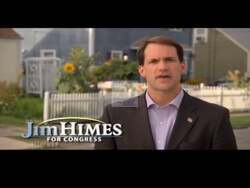 ["In his 2010 political ad, Independent Party candidate Jim Himes focuses on economic recovery, highlighting his dedication to saving jobs and responsible fiscal policies. Speaking earnestly from various settings including offices and his community, he advocates for robust economic plans and investment in local development, emphasizing his commitment to pragmatic governance."]