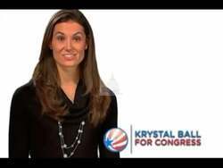 ["In the 2010 campaign ad, Democratic Party candidate Krystal Ball emphasizes unity and the need for change. The ad depicts a family discussing issues around a kitchen table, showing concern but solidarity. Krystal Ball, portrayed in various settings including an office and in front of an American flag, speaks confidently to the camera, advocating change and a new direction for Congress, stressing the urgency and sincerity of her message."]
