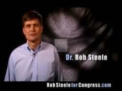 ["In the 2010 political TV ad, Republican candidate Rob Steele criticizes government overspending and advocates for fiscal responsibility, particularly focusing on reforming Social Security and Medicare to ensure their sustainability. Steele discredits his opponent's policies, positioning himself as a proponent of necessary financial reforms and appealing for viewer support to bring about change."]