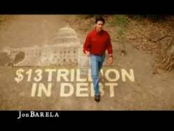 ["In Jon Barela's 2010 political ad, he stands confidently discussing key issues of federal debt and job losses. Throughout the advertisement, Barela consistently emphasizes the need for fiscal responsibility and job creation, particularly in New Mexico. He criticizes current policies and pledges a strong focus on economic reform."]