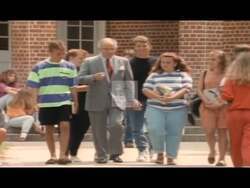 ["In a 1992 political ad for Democratic candidate Bill Hefner, various scenes depict his opponent, Coy Privet, engaging in hypocritical behavior. The ad contrasts Privet's public anti-drug stance with private actions showing him aiding the early release of convicts, including known drug dealers. These contradictions aim to underscore Hefner���������s integrity and consistent anti-drug position."]