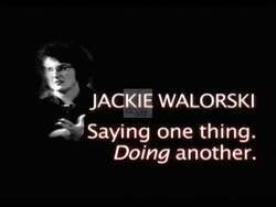 ["In the 2010 Democratic political ad targeting Jackie Walorski, scenes depict her contradicting her own statements on jobs, with visuals emphasizing her support for policies that outsourced jobs and favored overseas tax breaks. The ad portrays her negatively, juxtaposing her words with actions detrimental to the local economy and showcasing the adverse effects on American workers."]