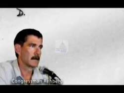 ["In a 2010 political ad for candidate Anti-Rehberg, scenes sharply criticized Congressman Rayburg for voting against the Clean Energy Act. It portrayed residents and the candidate speaking about Rayburg's decision, questioning his commitment to clean energy and job creation, emphasizing the influence of lobby groups on his vote."]