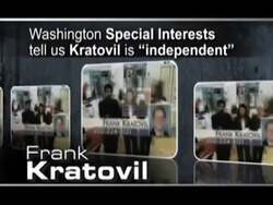 ["The 2010 political TV ad by the Republican Party criticizes Frank Cradaville, labeling him as falsely independent while highlighting his alignment with liberal leader Nancy Pelosi and controversial policies that allegedly led to increased debt and unemployment. It uses distressing economic imagery and negative captions to persuade viewers to vote against Cradaville, emphasizing his inconsistent voting record and its perceived detrimental consequences."]