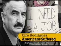 ["The political advertisement is sponsored by the national Republican congressional committee, targeting cedo Rodriguez. It operates on the premise that Rodriguez is not working in the best interest of the constituents. However, the ad does not provide detailed information about Rodriguez's political affiliation, campaign goals, or specific policy stances. The central theme of the message is to cast doubt on Rodriguez's allegiance to his constituents. Further content is needed to provide a comprehensive summary of Rodriguez's views and policies."]