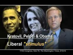 ["This political advertisement features Frank Radville, who is portrayed as an Obama Pelosi liberal. His political affiliation is clearly with the Democratic party, as suggested by his alliance with former president Obama and speaker Pelosi. The advertisement is sponsored by the national Republican congressional committee, indicating a contrasting political perspective. However, the ad lacks specific details about Radville's views, campaign goals, or stances on particular policies, thereby focusing more on his political alignment rather than his individual platform or agenda."]