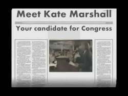 ["The 2011 presidential campaign ad for Democratic Party candidate Kathleen Marie (Kate) Marshall, focuses on her role as State Treasurer, emphasizing her dedication to financial oversight and economic challenges in Nevada. It showcases her discussing strategies and the support she carries, notably from Senator Reid, while addressing diverse voter demographics and regional concerns across numerous professional and public settings."]