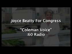 ["In a 2012 political TV ad, Mayor Michael Coleman wholeheartedly endorses Joyce Beatty for Congress, consistently highlighting her leadership qualities and robust community support. Throughout the ad, diverse and engaged supporters appear in the backdrop, reinforcing the widespread acceptance and endorsement of Beatty's candidacy across various scenes at a rallying event."]