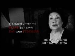 ["The 2012 political ad criticizes Diane Peranich, highlighting her voting for salary increases during rising unemployment, contrasting this with Carolyn Crawfords pledges for lower taxes, job creation, and healthcare reform. The ad intensifies scrutiny on Peranich's legislative decisions, aiming to present Crawford as the candidate focused on economic improvements."]