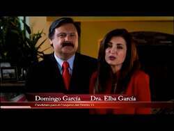 ["In a 2012 campaign ad, Domingo Garcia earnestly advocated for community-driven improvements, emphasizing his commitment to job creation and investment in public education. Throughout the ad, he appeared in various settings, engaging passionately with the camera and surrounded by supportive, diverse groups, reinforcing his dedication to these pivotal issues."]