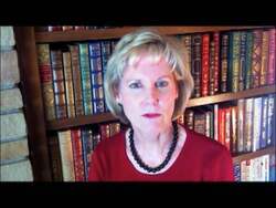 ["In her 2012 congressional campaign ad, Republican candidate Janice Arnold-Jones addresses voters directly in various settings, emphasizing the urgency of national issues such as economic policy and government inefficiency. She projects a message of serious concern and a call to action, encouraging viewers to engage with her campaign online."]