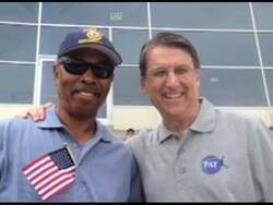 ["In the 2012 TV ad, Republican Party candidate Pat McCrory, former Charlotte Mayor, campaigns across North Carolina, particularly in the Piedmont Triad. He addresses large, diverse crowds about revitalizing the state's economy and improving education, articulating a clear vision for North Carolinas future at various campaign events."]