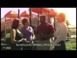 ["In the 2012 campaign ad, Republican Allen West emphasizes the importance of education reform as a core part of his platform. He passionately advocates for increased educational and economic opportunities from a classroom setting, underscoring personal responsibility and the value of hard work. His solemn, confident delivery underlines his commitment to these issues."]