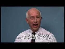["The 2012 political ad for Republican Jim Pendergraph predominantly features scenes of him energetically opposing Obamacare at various events. Pendergraph is seen giving impassioned speeches advocating for alternative healthcare reforms. Several scenes show him gesturing emphatically to attentive audiences, emphasizing the need for different health reform policies against a backdrop that includes American flags and health reform banners."]