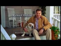 ["In his 2012 political ad, Republican candidate Richard Hudson uses his dog Hoover as a metaphor for vigilance and responsibility, sharply contrasting these traits with what he portrays as Congress's fiscal irresponsibility and excessive spending. Throughout the ad, visuals of Hudson walking and talking with Hoover in various outdoor settings reinforce his message advocating for greater fiscal discipline in government."]