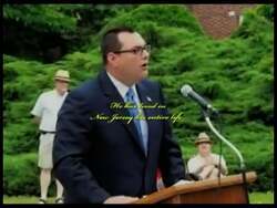 ["In the 2012 political TV ad for Republican Party candidate Adam Gussen, a series of scenes showcase a joyful atmosphere with a speaker expressing gratitude from a podium. An appreciative crowd claps and applauds enthusiastically in a well-lit auditorium, emphasizing themes of gratitude and accomplishment through warm lighting and a celebratory backdrop."]