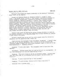 ["This document represents one part of a larger log kept by Stephen Horn during discussions about the Civil Rights Act of 1964. The document includes Civil Rights Bill amendments proposed by Jacob Javits, Kenneth Keating, and Leverett Saltonstall."]