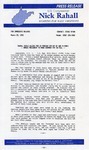 ["Letter to President Bush from Rahall and Washington Post article attached"]