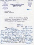["Various letters to other Congressmen and newspaper clippings attached"]