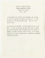 ["Remarks of Senator Dole on disabled American veterans. He discusses the state of global and domestic politics, the Vietnam War, and national security."]