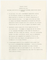 ["Dole discusses efforts to support the employment of Americans with disabilities and Social Security. Also contains information on a bill to support people with disabilities."]