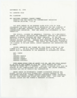 ["Memorandum containing speech by Senator Dole titled \"Senator Bob Dole Honored by NFL [National Football League] for Dedication to Education for the Disabled.\" Dole comments on the passing of the Americans with Disabilities Act and the federal budget."]